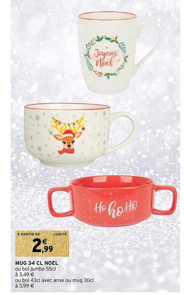 mug 34cl noël
