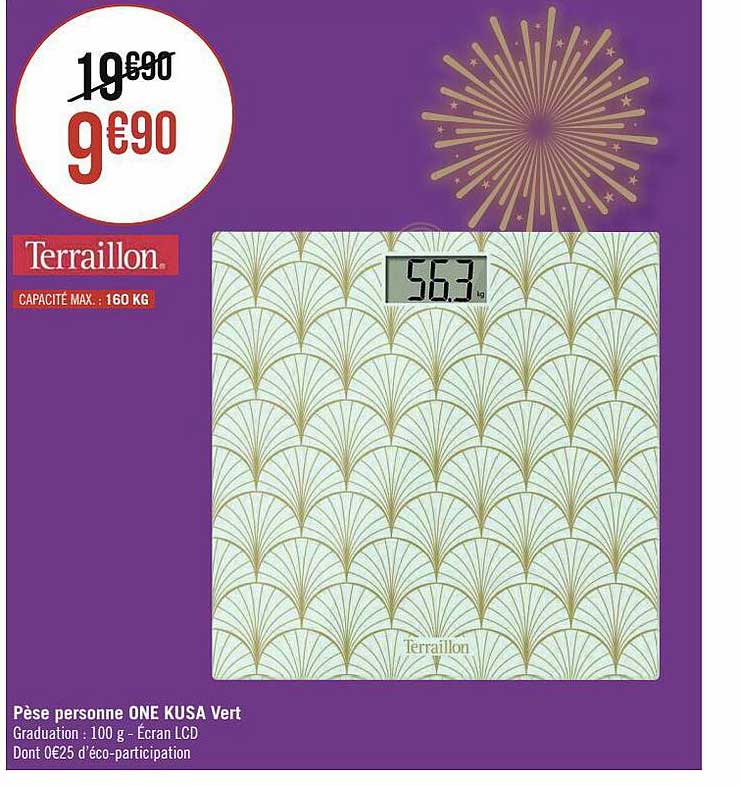 Pèse Personne One Kusa Vert Terraillon
