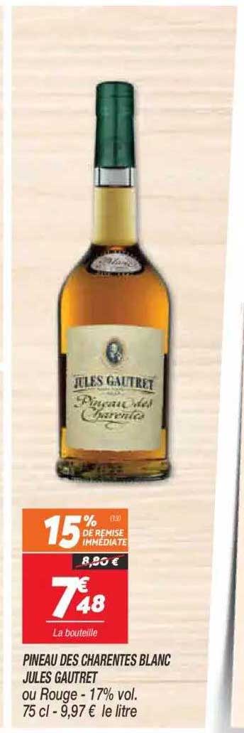 pineau des charentes blanc jules gautret