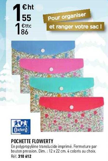 Pochette Flowerty Oxford