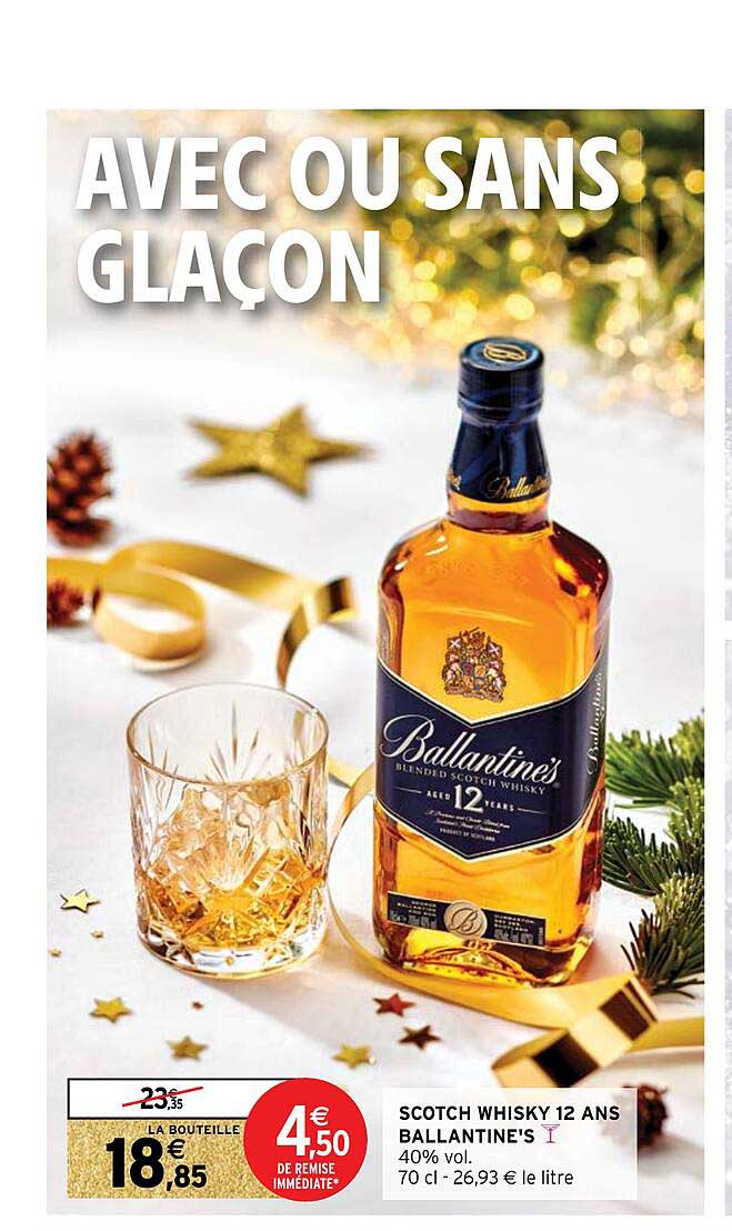 scotch whisky 12 ans ballantine's