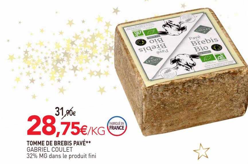 tomme de brebis pavé gabriel coulet