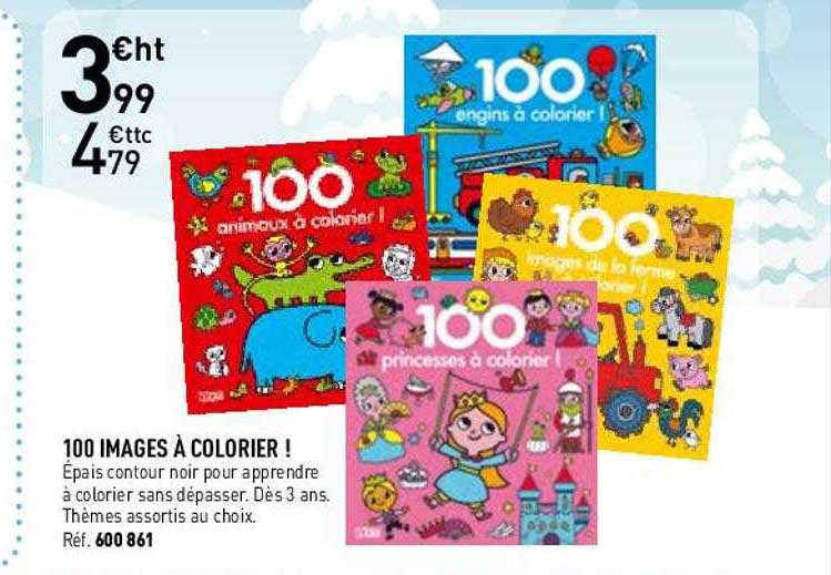 100 images à colorier !