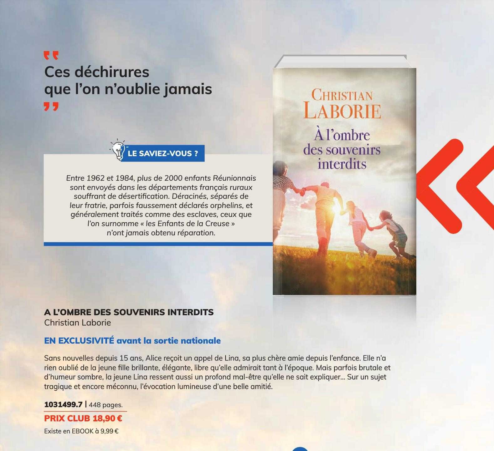 à l'ombre des souvenirs interdits - christian laborie