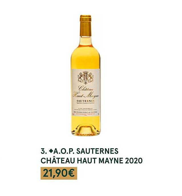 a.o.p. sauternes château haut mayne 2020