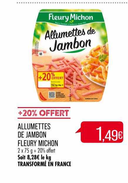 allumettes de jambon fleury michon