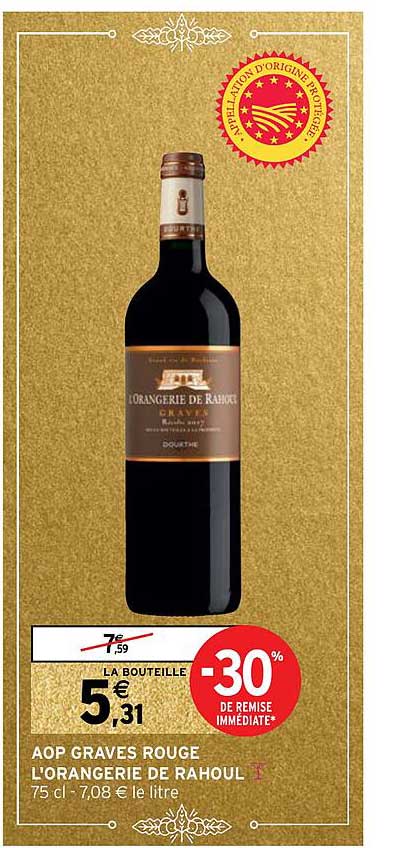 aop graves rouge l'orangerie de rahoul