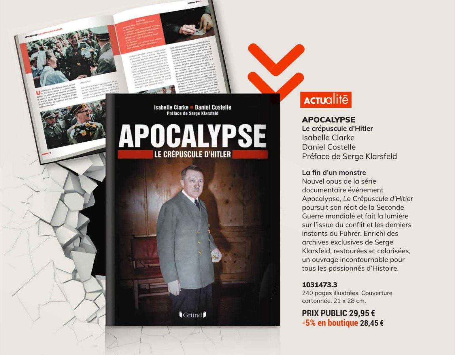 apocalypse le crépuscule d'hitler - isabelle clarke, daniel costelle