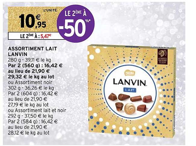 Assortiment Lait Lanvin