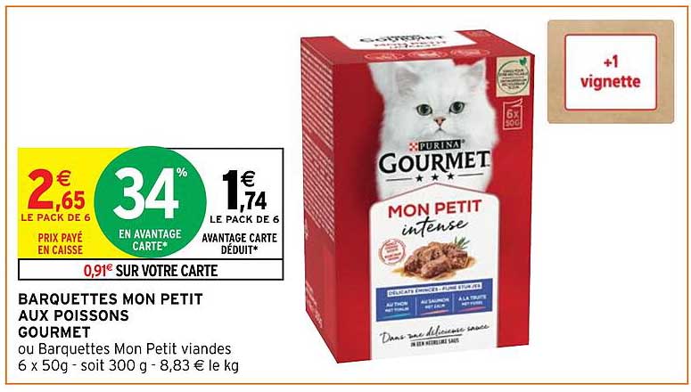 barquettes mon petit aux poissons gourmet