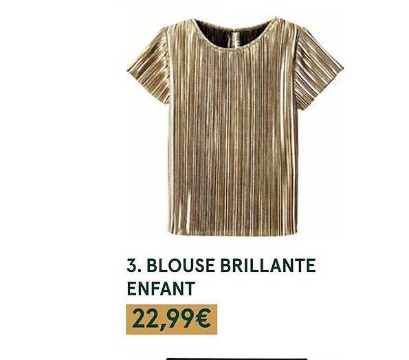 blouse brillante enfant