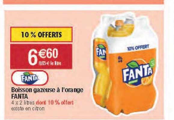 boisson gazeuse à l'orange fanta