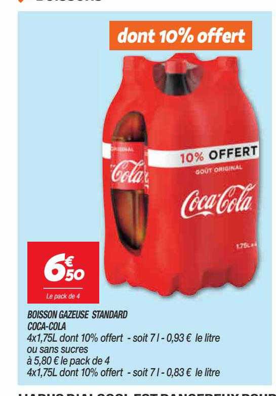 boisson gazeuse standard coca-cola