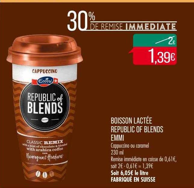 Boisson Lactée Republic Of Blends Emmi