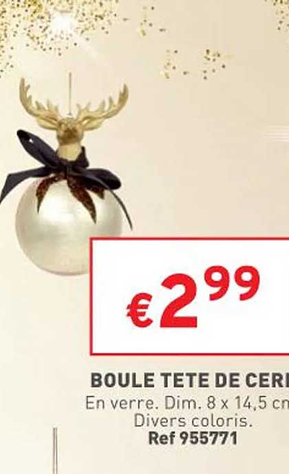 boule tête de cerf
