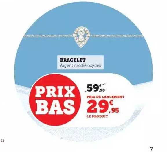 bracelet argent rhodié oxydes