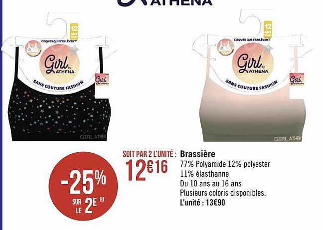 brassière girl athena