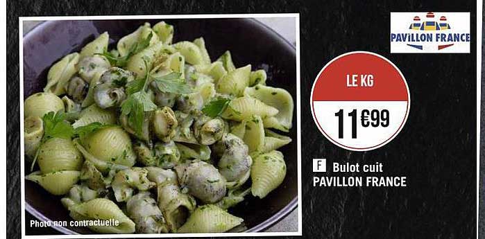 bulot cuit pavillon france