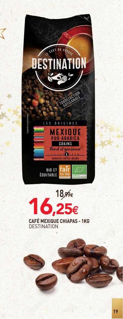 café mexique chiapas destination - 1 kg