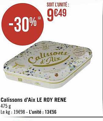 calissons d'aix le roy rene