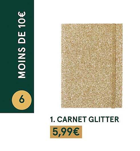 carnet glitter