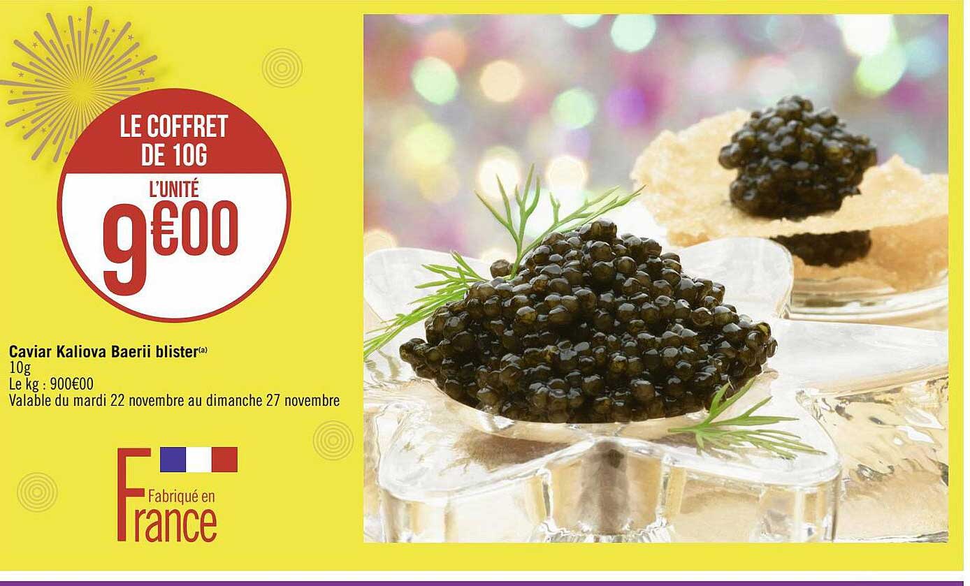 caviar kaliova baerii blister