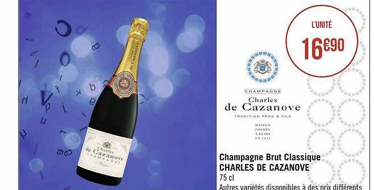 Champagne Brut Classique Charles De Cazanove