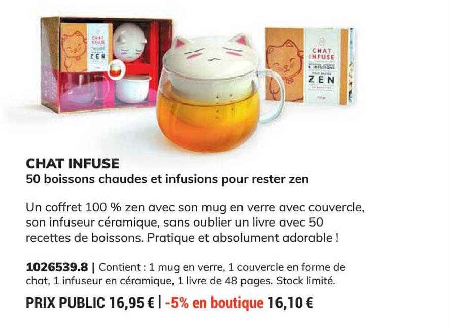 chat infusé 50 boissons chaudes et infusions pour rester zen