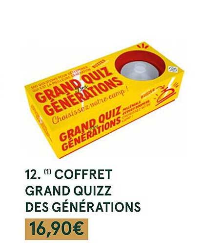 coffret grand quizz des générations