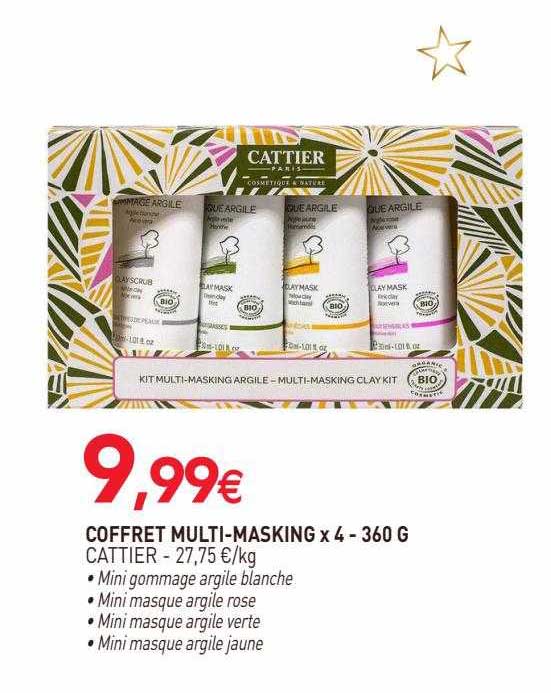 Coffret Multi-masking X 4 Cattier - 360 G