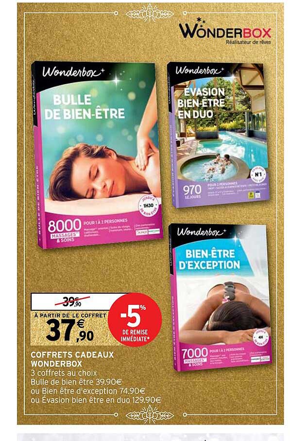 Coffrets Cadeaux Wonderbox