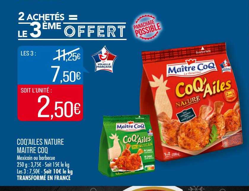 coq'ailes nature maître coq