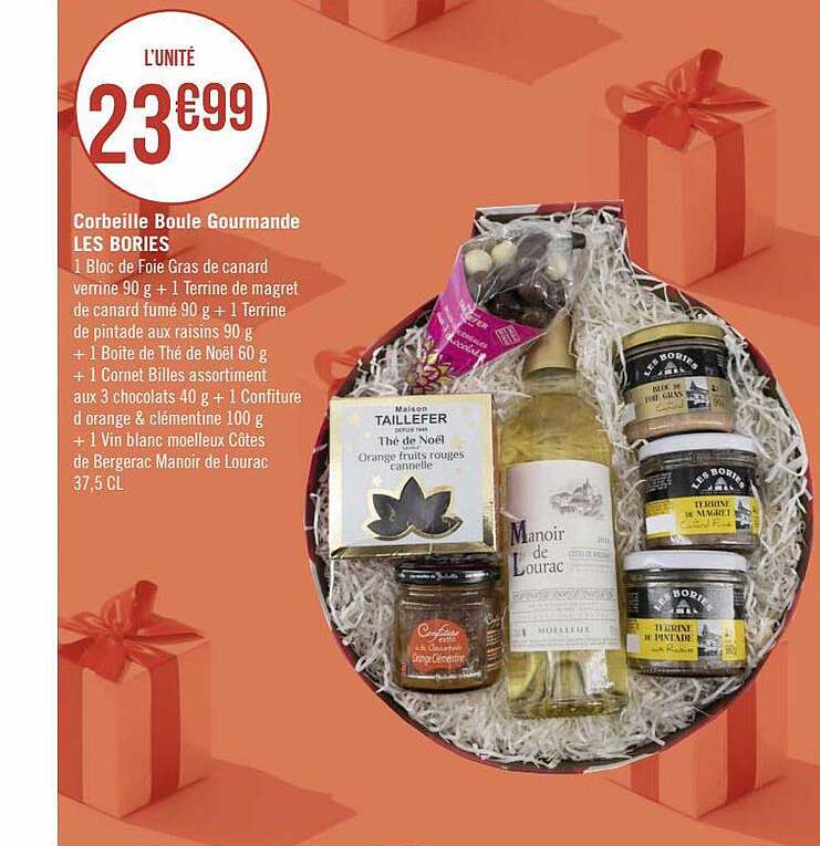 corbeille boule gourmande les bories