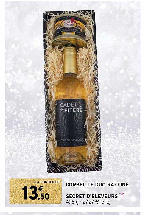 corbeille duo raffiné secret d'éleveurs