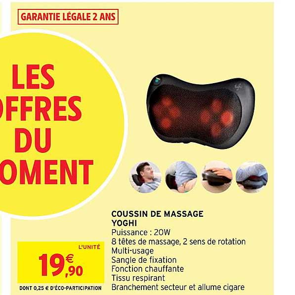 coussin de massage yoghi