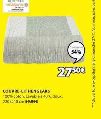 couvre-lit hengeaks