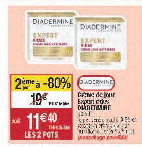 crème de jour expert rides diadermine