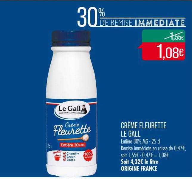 crème fleurette le gall