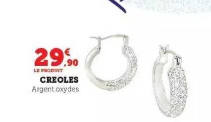 créoles argent oxydes