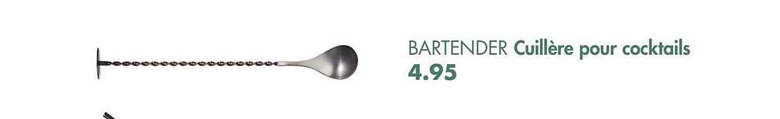 cuillère pour cocktails bartender
