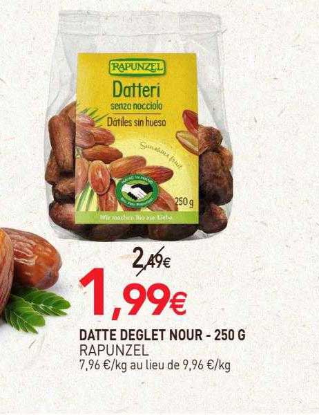 datte deglet nour rapunzel - 250 g