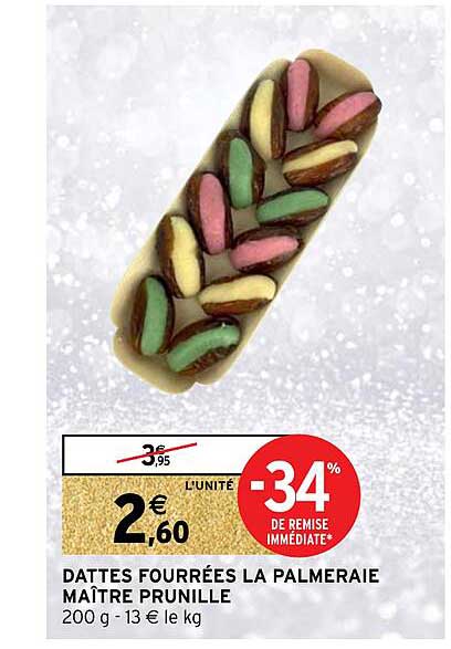 dattes fourrées la palmeraie maître prunille