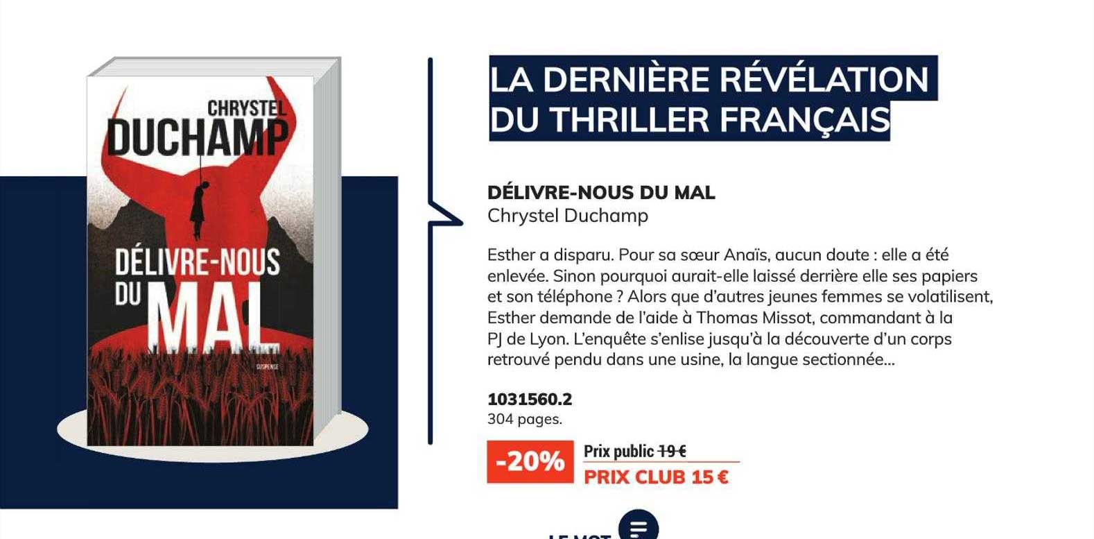 délivre-nous du  mal - chrystel duchamp