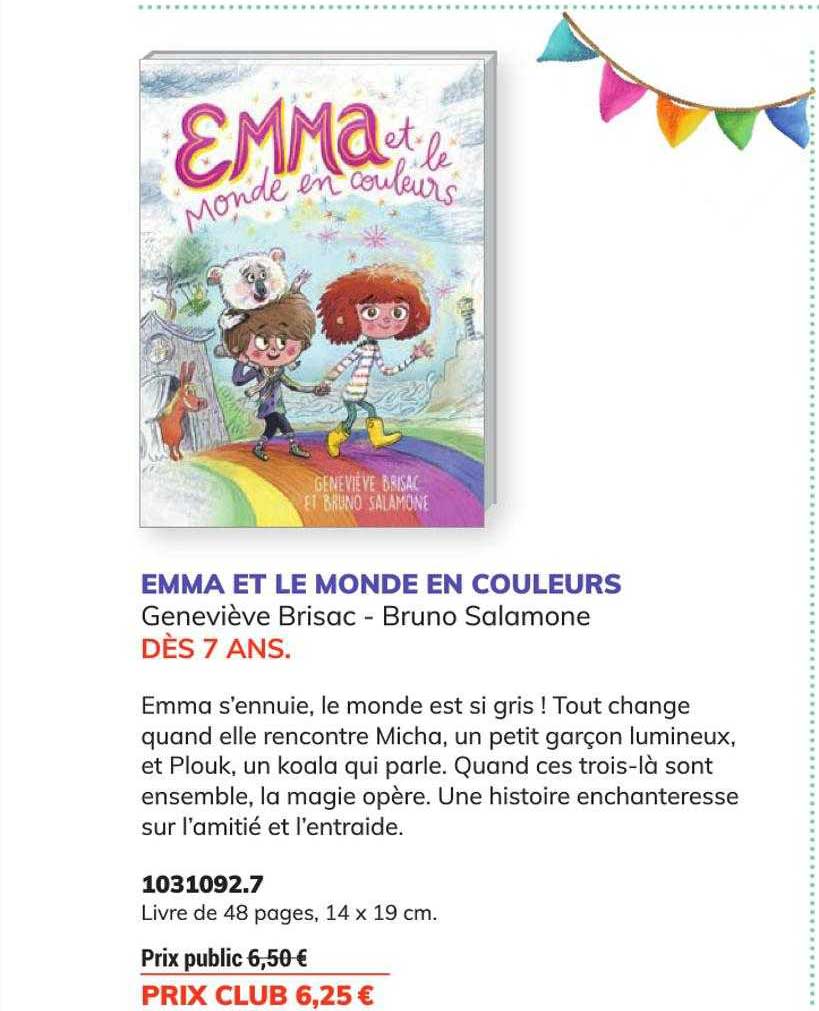 emma et le monde en couleurs - genevière brisac - bruno salamone