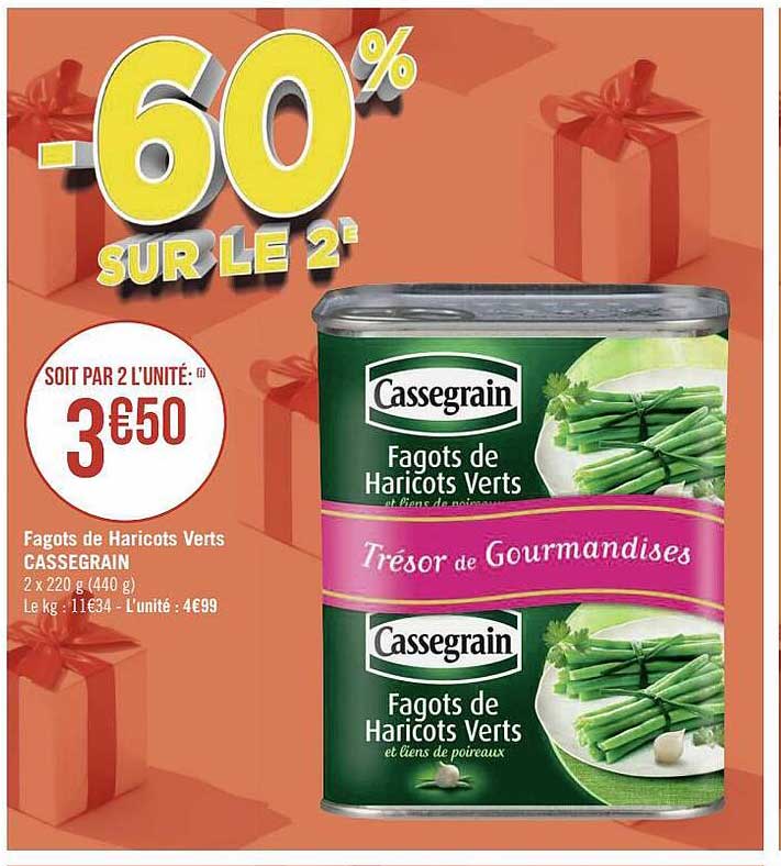 fagots de haricots verts cassegrain