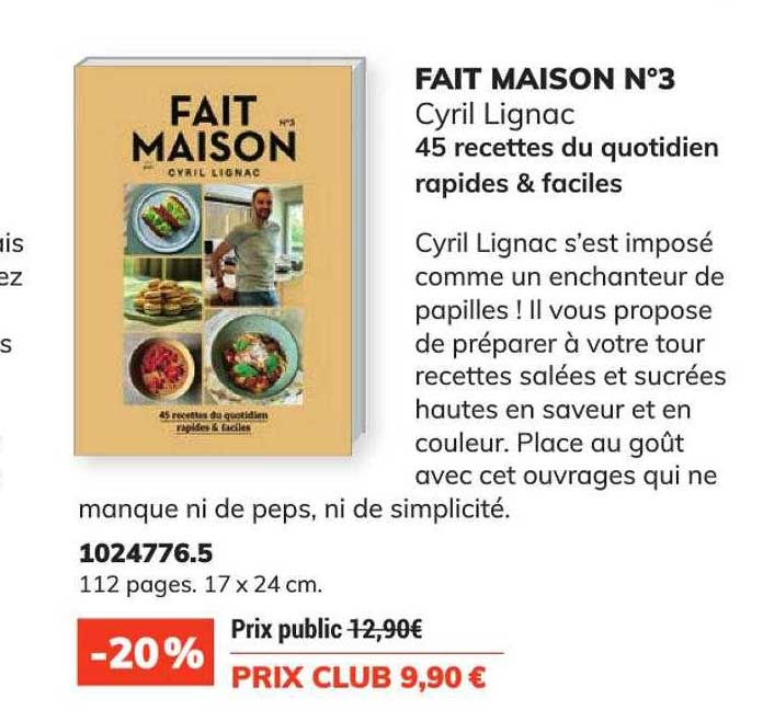 fait maison n°3 - cyril lignac