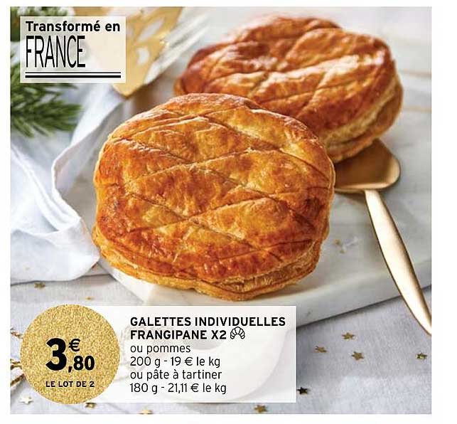 galettes individuelles frangipane x2