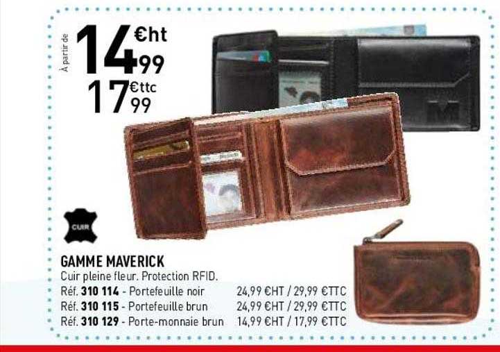 gamme maverick cuir