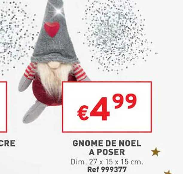 gnome de noël à poser