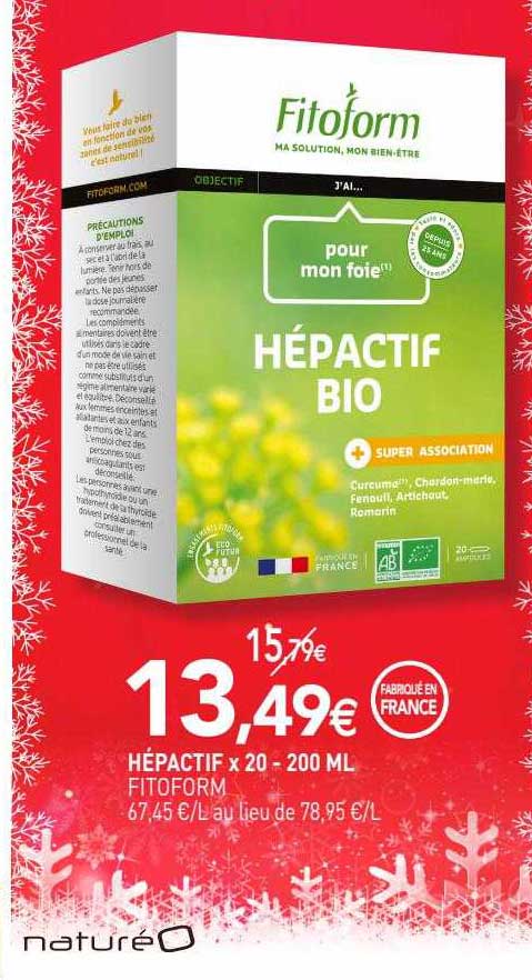 hépactif x 20 fitoform - 200 ml